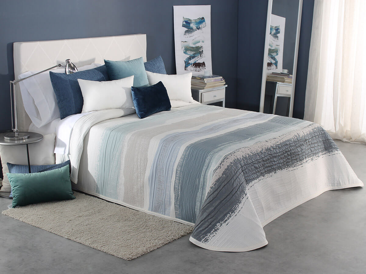 Bedspread jacquard reversible