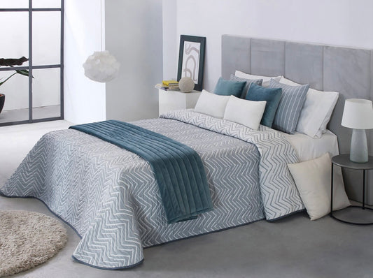 Bedspread jacquard reversible