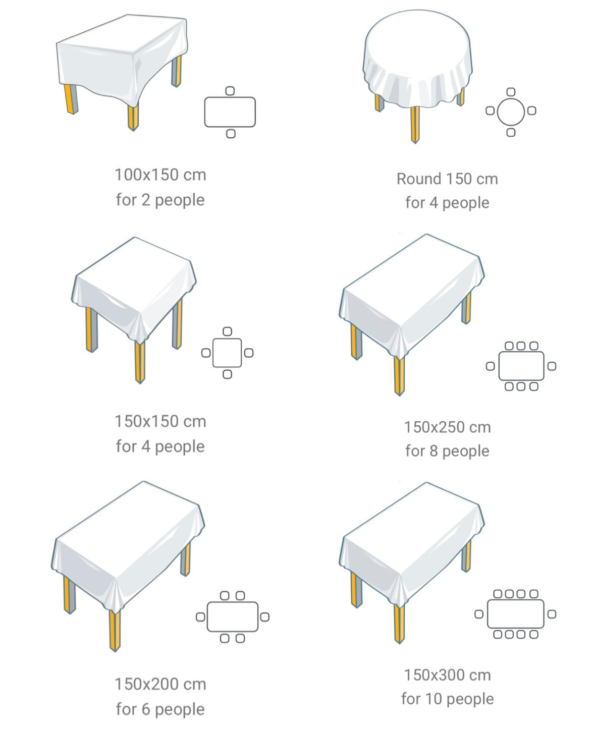Tablecloth stain-resistant 150 cm