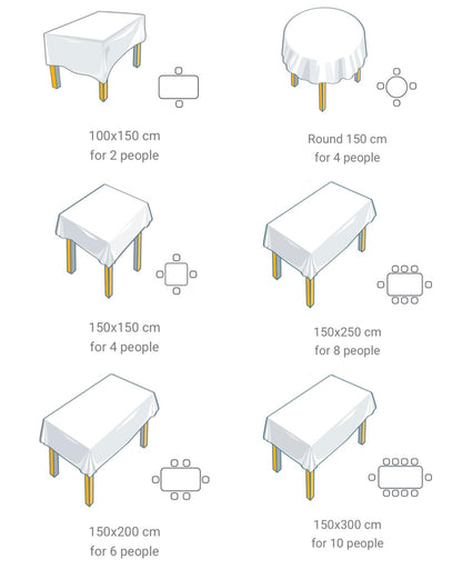 Tablecloth stain-resistant 150 cm