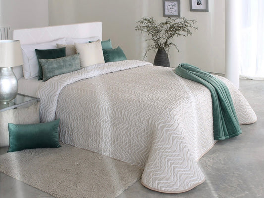 Bedspread jacquard reversible