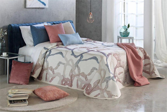 Bedspread jacquard reversible