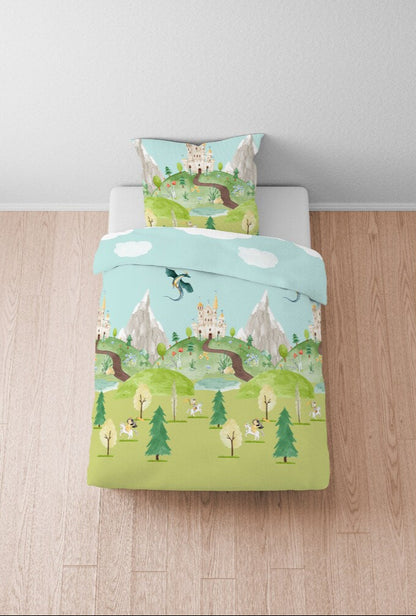 Անկողնային սպիտակեղենի հավաքածու լինոն մանկական